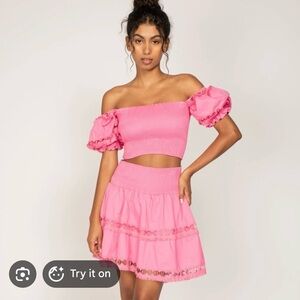 NWT Peixoto Mika pink set